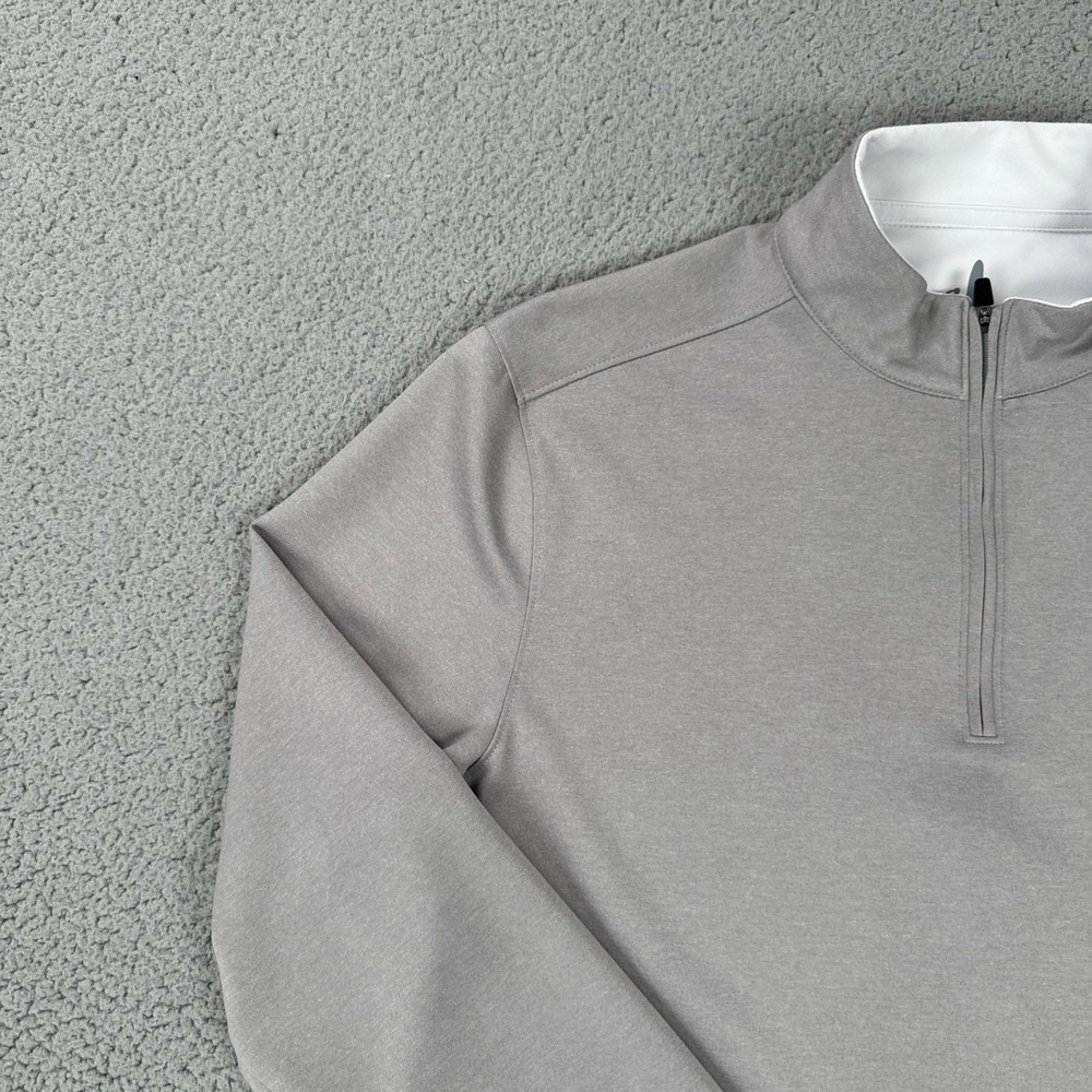 Johnnie-O Michigan Wolverines 2023 National Champs 1/4 Zip Men Medium Grey - Picture 11 of 16